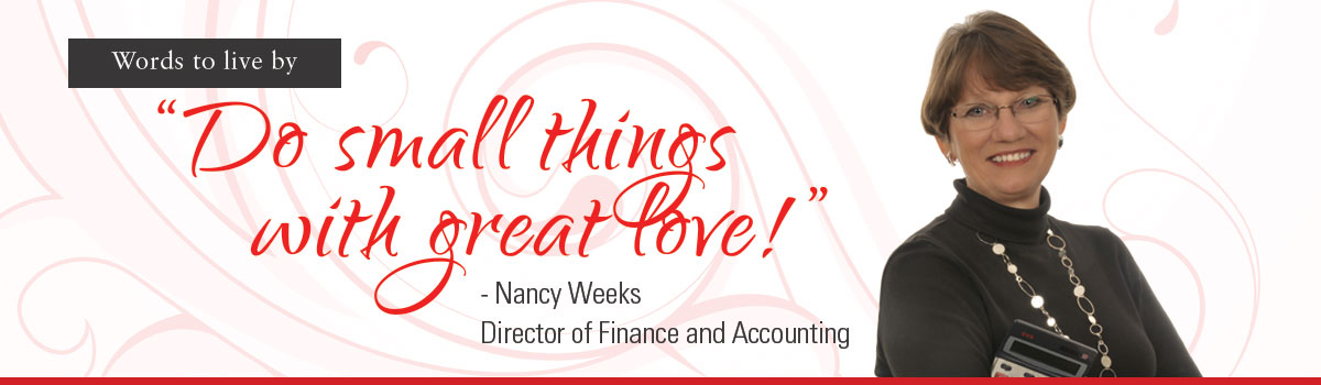 nancy: do small things with great love